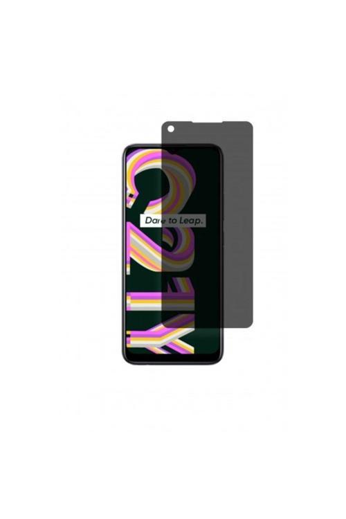 Realme C21y Mat Hayalet Ekran Koruyucu Kaplama Yandan Bakınca Görünmeyen Privacy Ekran Koruyucu