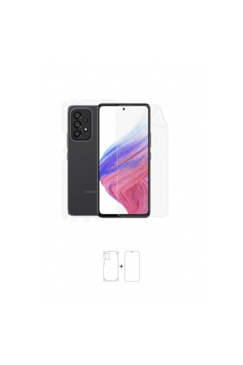 Samsung Galaxy A53 5G 360 ° Full Body Ekran Koruyucu Kaplama Ön Arka Yan Darbe Emici Poliüretan Film