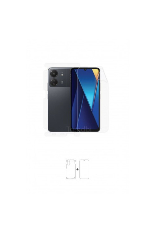 Xiaomi Poco C65 Ön, Arka ve Yan 360 Derece Tam Kaplama Poliüretan Film
