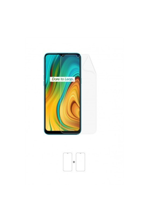 Realme C3i Ekran Koruyucu Kaplama Darbe Emici Poliüretan Film Amerika Üretimi
