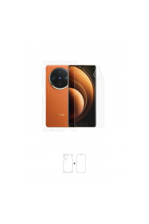 Vivo X100 Pro Ön, Arka ve Yan 360 Derece Tam Kaplama Poliüretan Film
