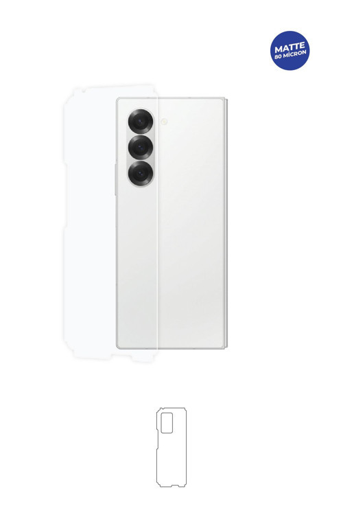 Samsung Galaxy Z Fold 6 Mat Arka ve Yan Koruyucu Kaplama Tpu Film