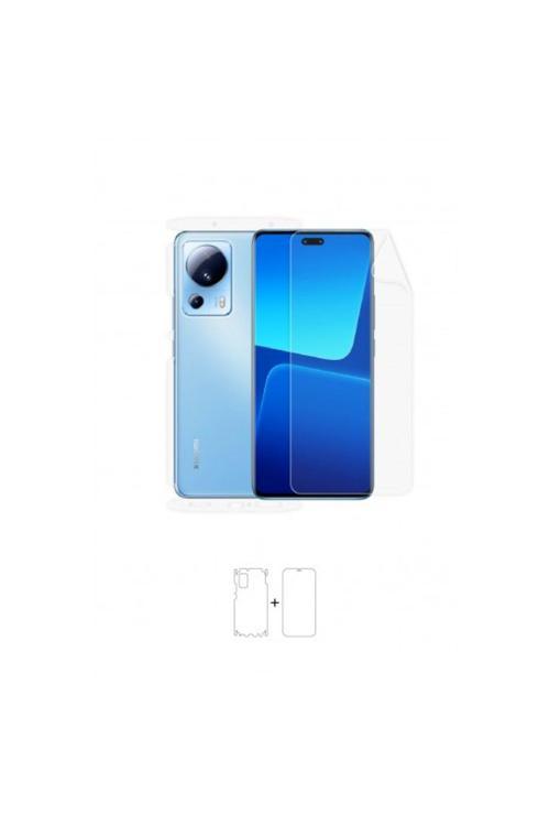 Xiaomi 13 Lite 360 ° Full Body Ekran Koruyucu Kaplama Ön Arka Yan Darbe Emici Poliüretan Film