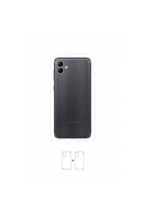 Samsung Galaxy A04 Arka Yan Koruyucu Darbe Emici Poliüretan Film Amerika Üretimi