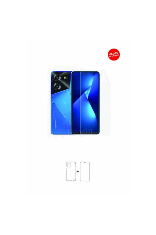 Tecno Pova 5 Full Kaplama Ön Arka ve Yan 360 Derece Kaplayan Hd Film