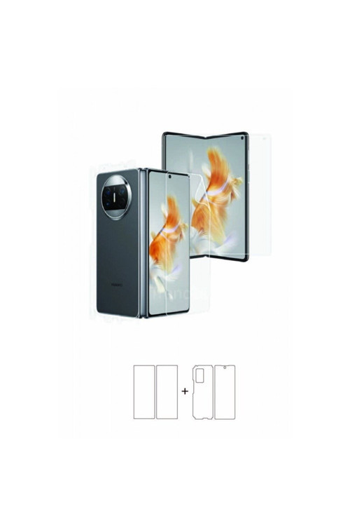 Huawei Mate X3 Full Kaplama Ön Arka ve Yanlar 360 Derece Tam Kaplayan Poliüretan Film