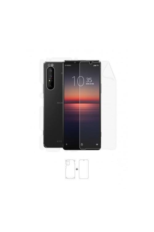 Sony Xperia 1 Iı 360 ° Full Body Ekran Koruyucu Kaplama Ön Arka Yan Darbe Emici Poliüretan Film