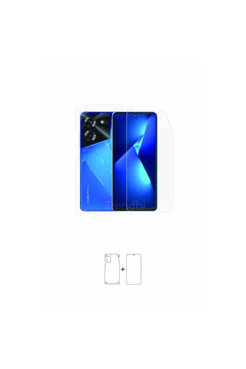 Tecno Pova 5 Full Kaplama 360 Derece Ön Arka ve Yan Kaplayan Esnek Poliüretan Film
