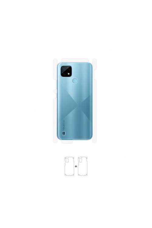 Realme C21 Arka Yan Koruyucu Darbe Emici Poliüretan Film Amerika Üretimi