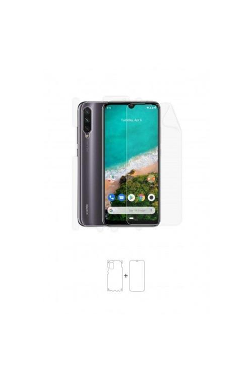 Xiaomi Mi A3 360 ° Full Body Ekran Koruyucu Kaplama Ön Arka Yan Darbe Emici Poliüretan Film
