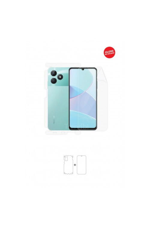 REALME C51 Uyumlu ÖN, ARKA VE YAN TAM KAPLAMA 360 DERECE FULL BODY KORUYUCU TPU FİLM