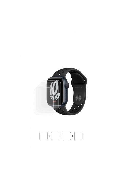 Apple Watch Nike Series 7 41 mm Uyumlu Akıllı Saat Ekran Koruyucu Poliüretan Film
