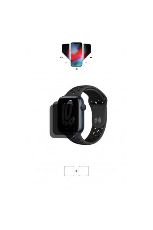 Apple Watch Nike Series 7 45 mm Uyumlu Akılı Saat Mat Hayalet Ekran Koruyucu