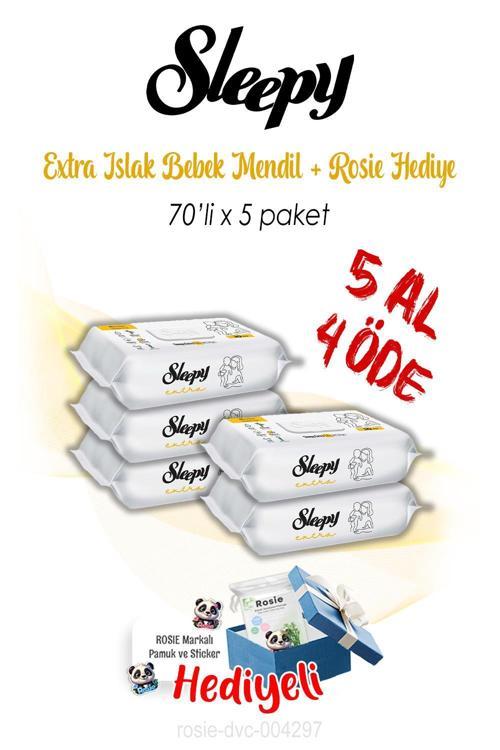 Extra Islak Bebek Havlusu 70'li 5 AL 4 ÖDE ve ROSIE