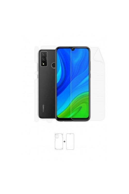 Huawei P Smart 2020 360 ° Full Body Ekran Koruyucu Kaplama Ön Arka Yan Darbe Emici Poliüretan Film