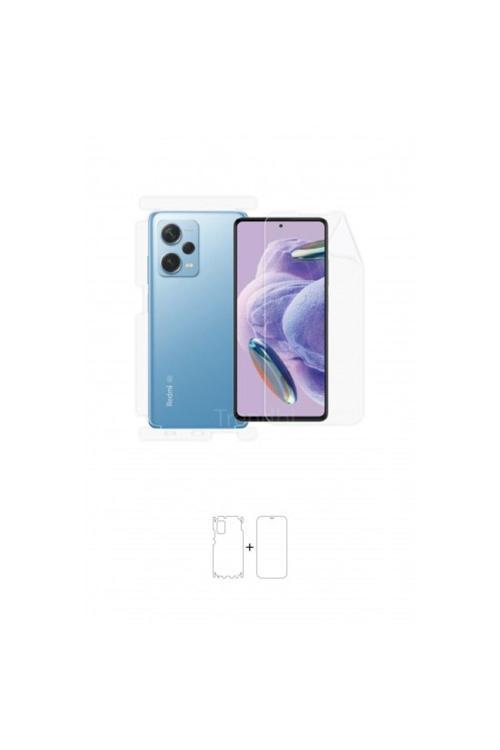 Xiaomi Redmi Note 12 Pro Plus 360 ° Full Body Koruyucu ÖnArkaYan Darbe Emici Poliüretan Film