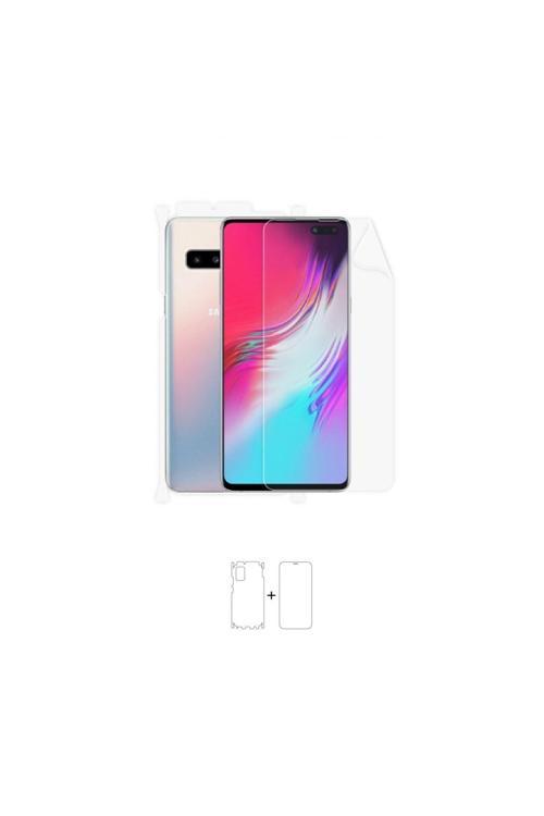 Galaxy S10 5g 360 ° Full Body Ekran Koruyucu Kaplama Ön Arka Yan Darbe Emici Poliüretan Film