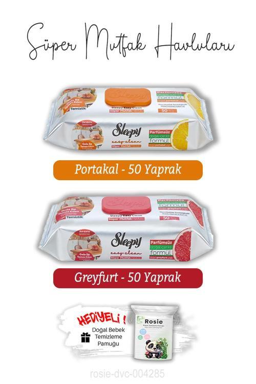 Portakal ve Greyfurt Süper Mutfak Havlusu 50'li ve ROSIE