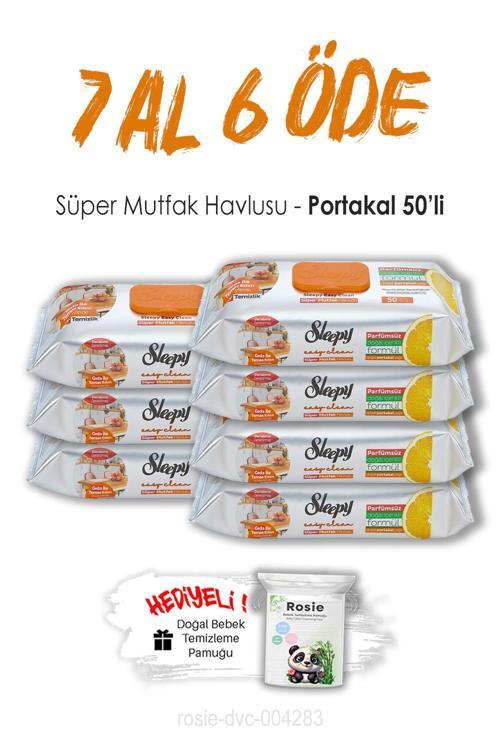 7 AL 6 ÖDE Portakallı Süper Mutfak Havlusu 50'li ve ROSIE