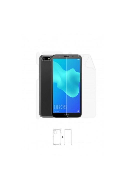 Huawei Y5 2018 360 ° Full Body Ekran Koruyucu Kaplama Ön Arka Yan Darbe Emici Poliüretan Film