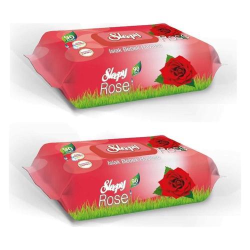 Gül Kokulu Islak Havlu 90'lı x 2