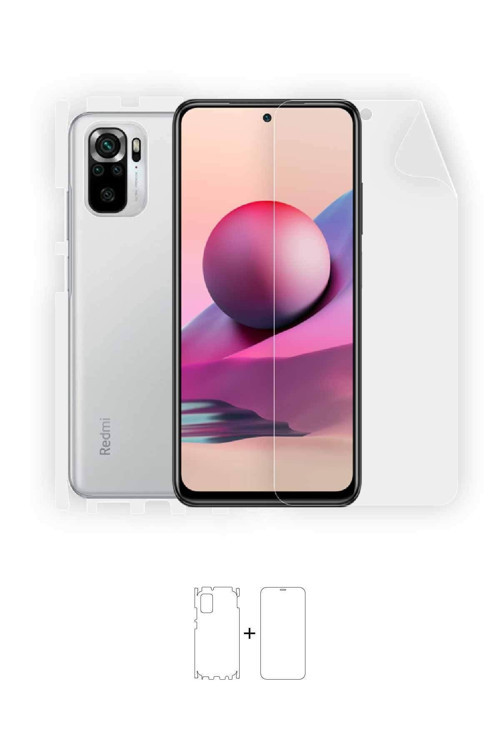 Xiaomi Redmi Note 10s Full Body Ekran Koruyucu Ön Arka Yan Darbe Emici Poliüretan Film