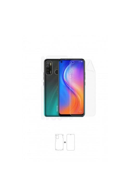 Tecno Spark 5 360 ° Full Body Ekran Koruyucu Kaplama Ön Arka Yan Darbe Emici Poliüretan Film