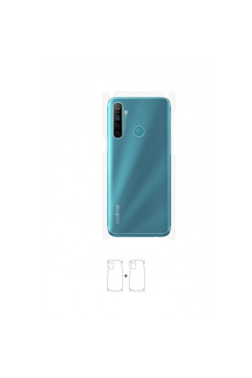 Realme 5i Arka Yan Koruyucu Darbe Emici Poliüretan Film Amerika Üretimi