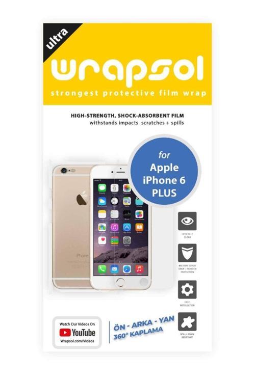 Iphone 6 Plus 360 ° Full Body Ekran Koruyucu Kaplama Ön Arka Yan Darbe Emici Poliüretan Film