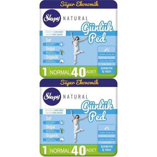 Natural Günlük Ped Normal 80 Adet 2x40