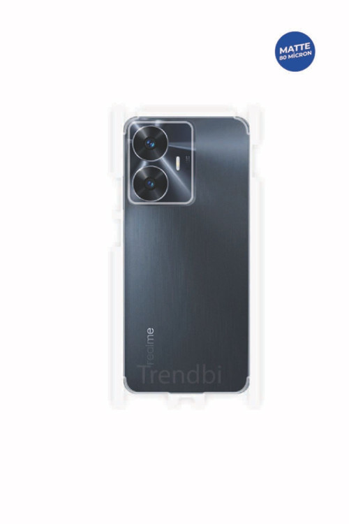 Realme C55 Ile Uyumlu Mat Kaplama Arka Ve Yan Koruyucu Hd Film
