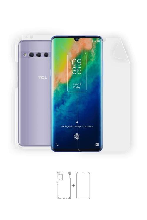 Tcl 10 Plus 360 ° Full Body Ekran Koruyucu Kaplama Ön Arka Yan Darbe Emici Poliüretan Film
