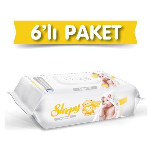 Sensitive Islak Havlu 6 x 90'lı