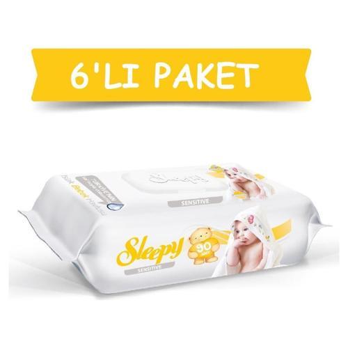 Sensitive Islak Havlu 90'lı x 6