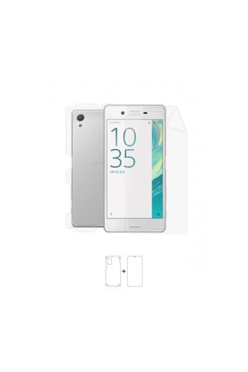 Sony Xperia X 360 ° Full Body Ekran Koruyucu Kaplama Ön Arka Yan Darbe Emici Poliüretan Film