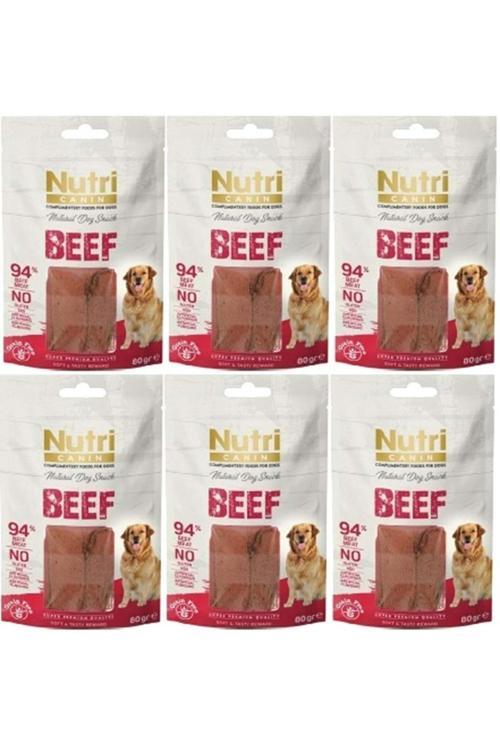 Nutri Canin Beef Snack Tahılsız Sığır Etli Köpek Ödülü 80gr 6 Adet