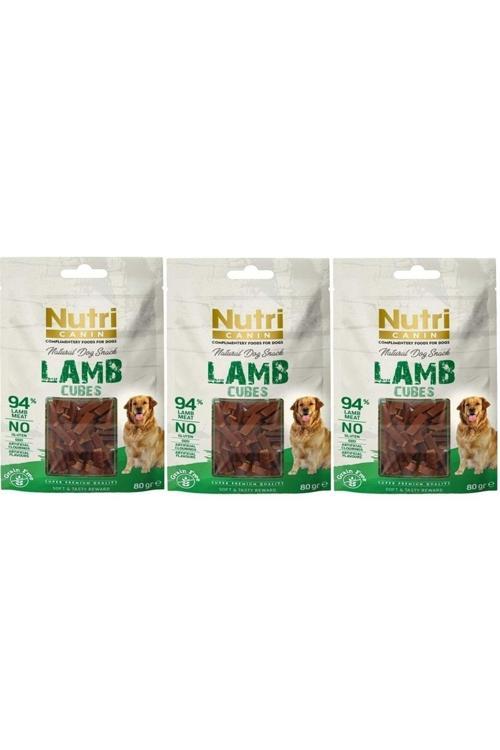 Nutri Canin Lamb Cubes Tahılsız Kuzu Küpleri Köpek Ödülü 80gr 3 Adet
