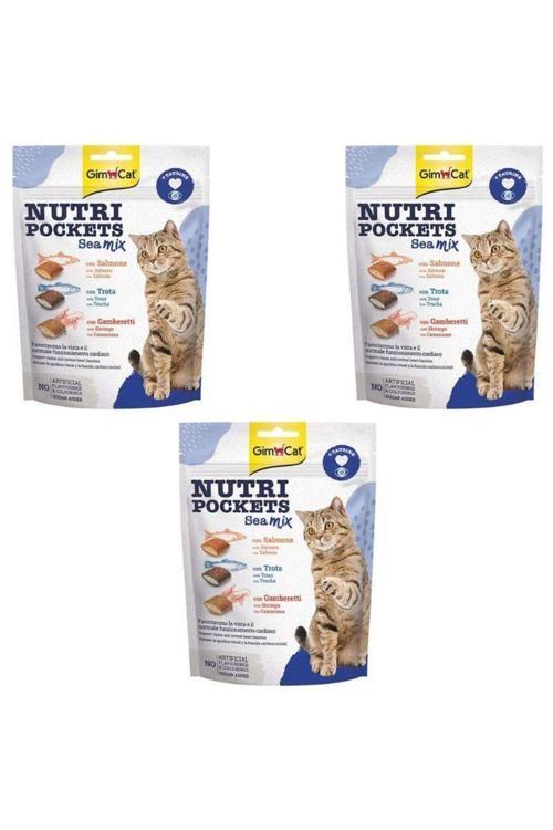 Nutri Pockets Sea Mix Kedi Ödül Maması 150 Gr X3 Adet
