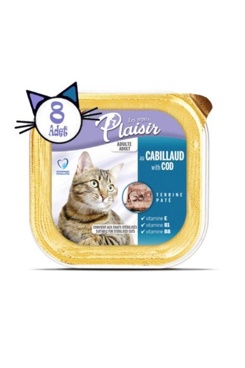 100gr Pate Cod Fish Morina Balık Etli Yaş 8adet Kedi Maması