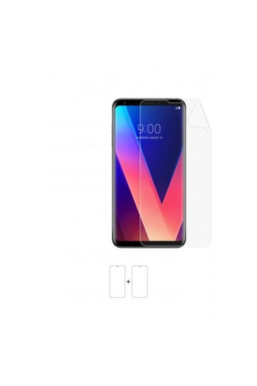 Lg V30 Plus Ekran Koruyucu Kaplama Darbe Emici Poliüretan Film Amerika Üretimi