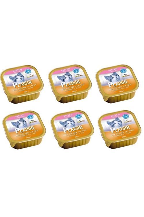 Plaısır Ezme Tavuklu Yavru Kedi Konservesi 100 Gr X 6 Adet