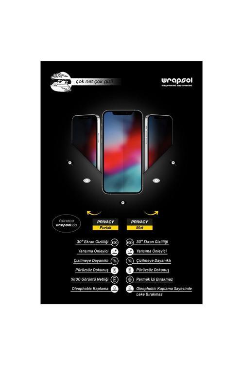 Samsung Galaxy A14 Parlak Hayalet Ekran Koruyucu Privacy Yandan Görünmeyen Film