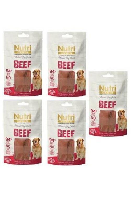 Nutri Canın Beef 5 Adet %94 Biftekli Köpek Ödülü 80 Gr