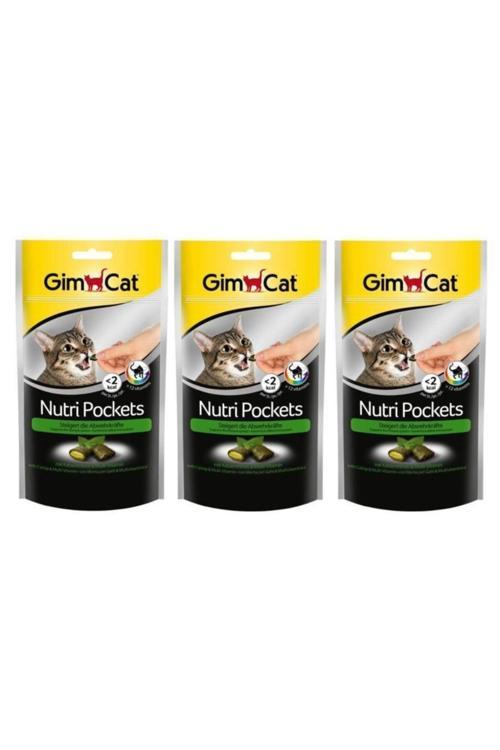 Nutri Pockets Kedi Otlu Multivitamin Kedi Ödülü 60 Gr (3 Adet)