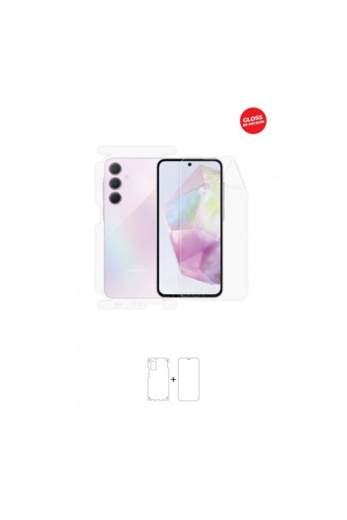 Samsung Galaxy A35 360 ° Full Body Ekran Koruyucu Kaplama Ön Arka Yan Darbe Emici Hd Film