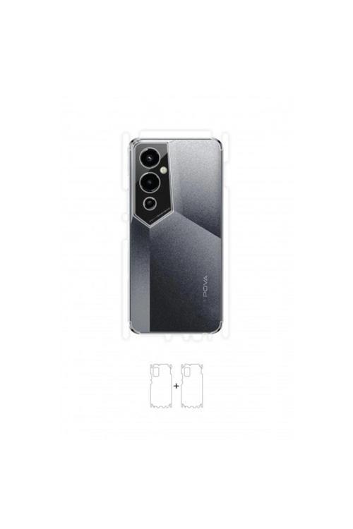 Tecno Pova 4 Pro Arka Yan Koruyucu Darbe Emici Poliüretan Film Amerika Üretimi
