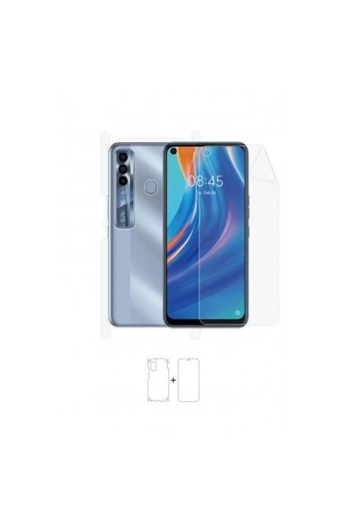 Tecno Spark 7 Pro 360 ° Full Body Ekran Koruyucu Kaplama Ön Arka Yan Darbe Emici Poliüretan Film