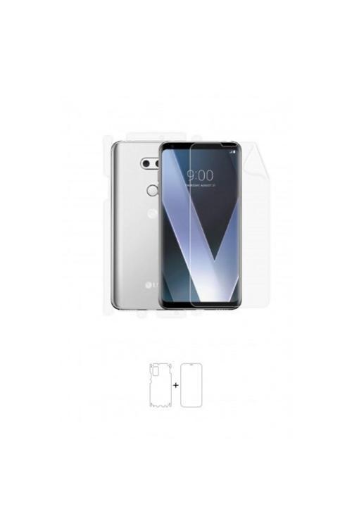 Lg V30 360 ° Full Body Ekran Koruyucu Kaplama Ön Arka Yan Darbe Emici Poliüretan Film