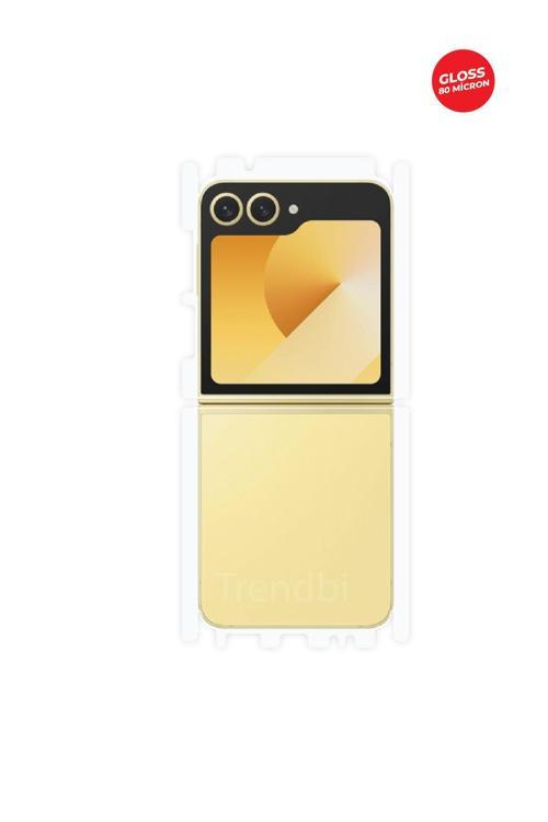 Samsung Galaxy Z Flip 6 Parlak Arka ve Yan Koruyucu TPU Film