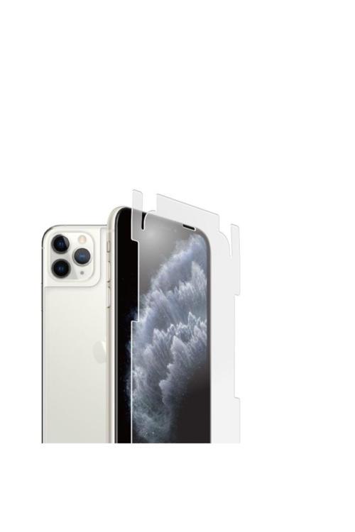Iphone 11 Pro Max 360 ° Full Body Ekran Koruyucu Kaplama Ön Arka Yan Darbe Emici Poliüretan Film